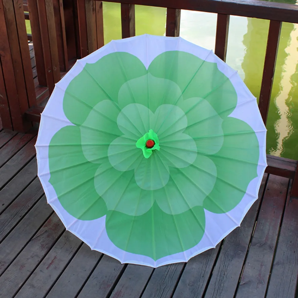 الصينية العتيقة نمط مزيتة ورقة مظلة 10 ألوان 56 سنتيمتر مظلة الزخرفية زهر الياسمين الرقص الدعامة #1