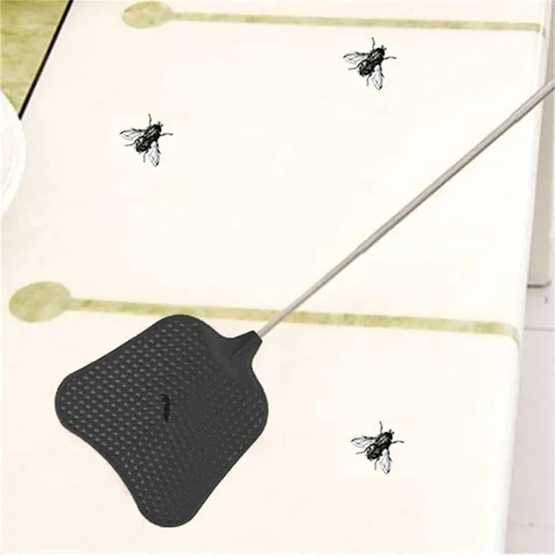 Telescopic Fly Swatters Durable Plastic Heavy Duty Flyswatter With Stainless Mosquito Repellent Tool Home Accessories Tools