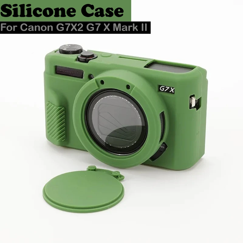 

Silicone Case For Canon G7X2 G7 X Mark II Silicone Protective Sleeve Camera Anti-Fall Protective Shell