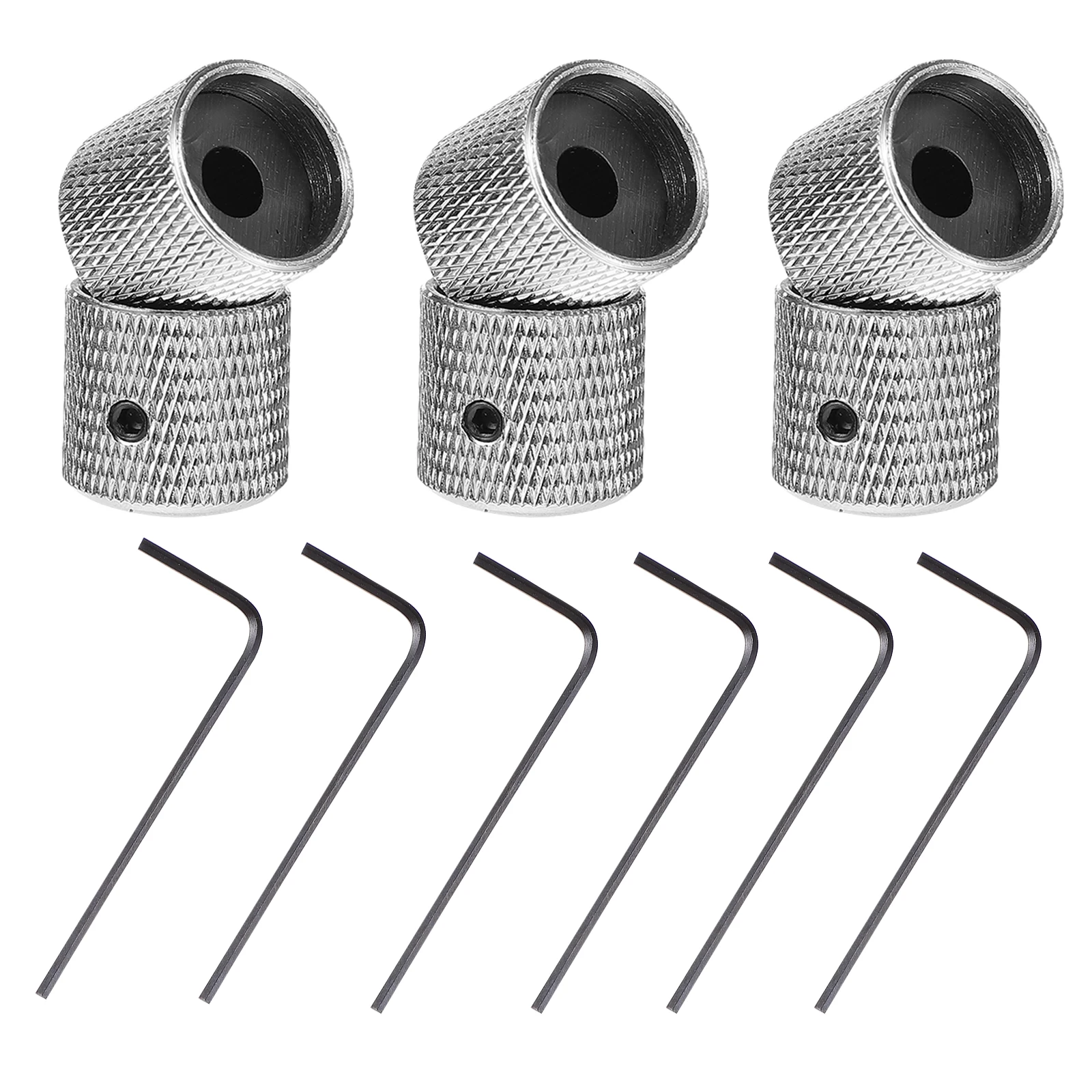 

12 Pcs Electric Guitar Knobs Volume Tone Control Metal Instrument Accessories Replacement Parts Bass Amplifier
