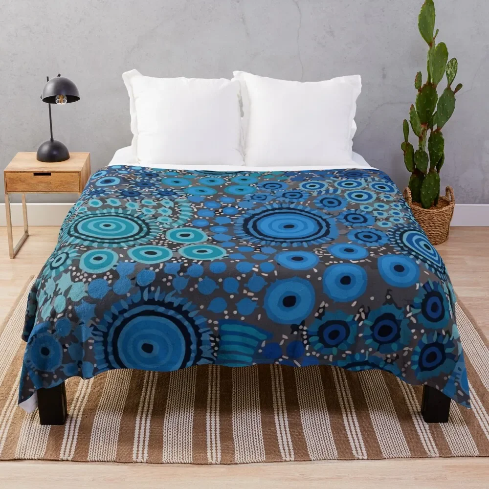 

australian-aboriginal-art-WH-004 COOLGIFTS Throw Blanket Thermal Soft Beds Blankets