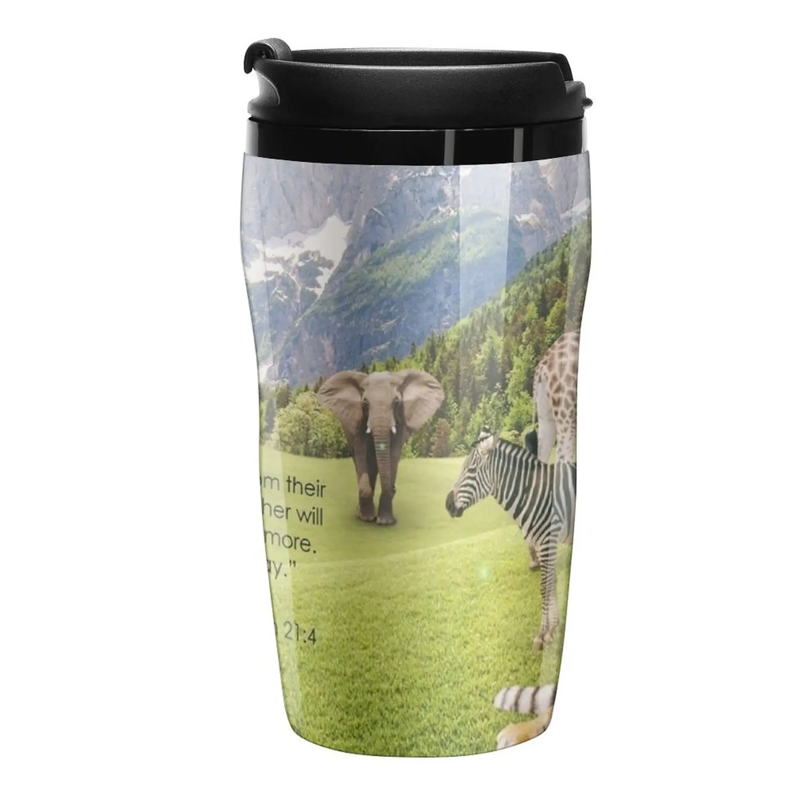 

New Revelation 21:4 (Paradise Inspired) Travel Coffee Mug Espresso Coffee Cup Coffee Bowls Unusual Tea Cup