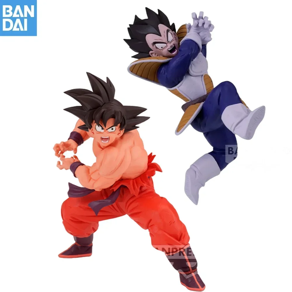 Genuine Dragon Ball Z MATCH MAKERS Son Goku VS Vegeta Anime Figure Model Toy Action Figures Super Saiyan Collect Doll Decoration