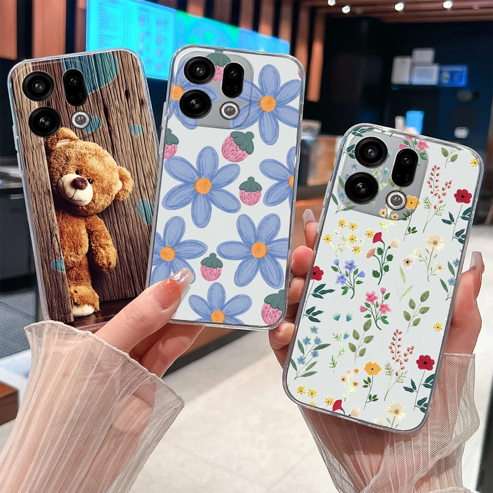 حافظة هاتف لهاتف اوبو فايند X9 برو موضة رائد الفضاء ناعمة نحيفة من مادة البولي يوريثان الشفاف الممتص للسيليكون لهاتف اوبو فايند X 9 خفيفة الوزن فوندا