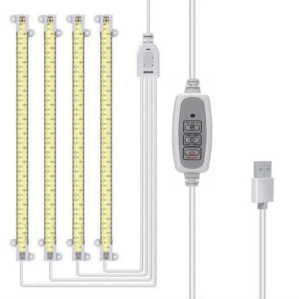 LED Full Spectrum Plant Grow Light USB Strip Dimmable Timer Included Grow Light for Indoor Gardening