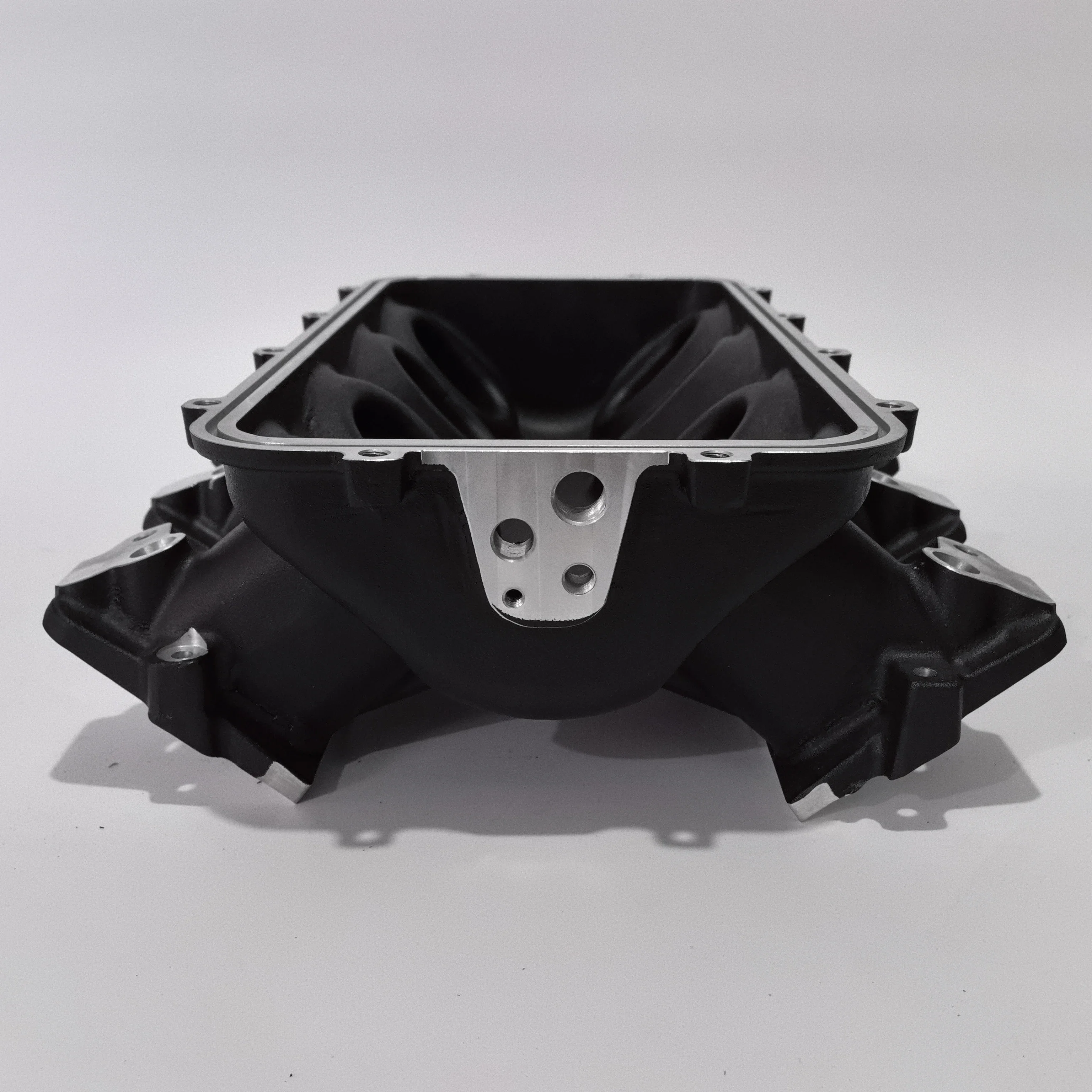 Black Aluminum LS Lo-Ram EFI  Intake  Manifold Base Fit for LS1/LS2/LS6！