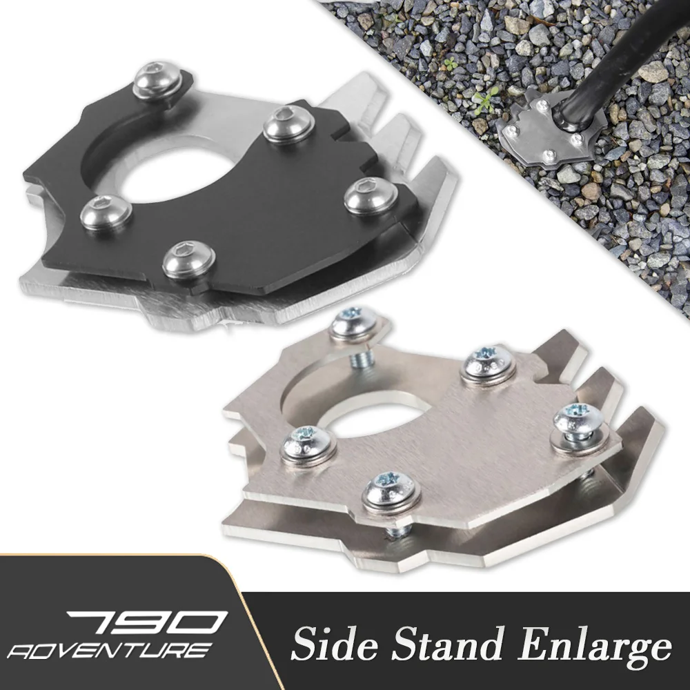 

New Motorcycle Accessorie Side Stand Enlarge Plate Kickstand Extension For 790 ADVENTURE R 2019-2020 1050 1090 1190 ADVENTURE R