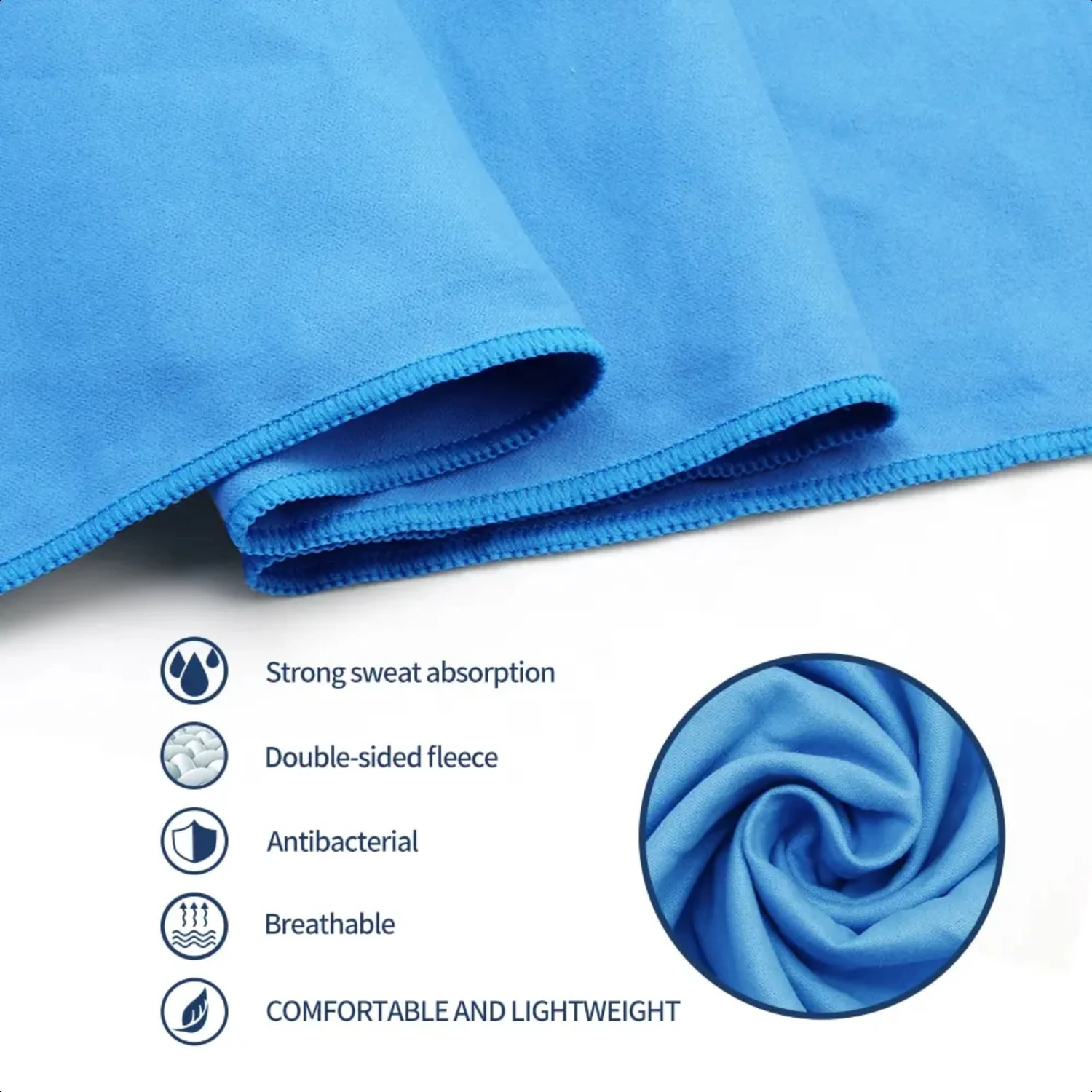 Fast Dry Sport Towel Multifunctional Travel Swimming Yoga Ultra Soft Lightweight Super Absorbent Microfiber   Gym