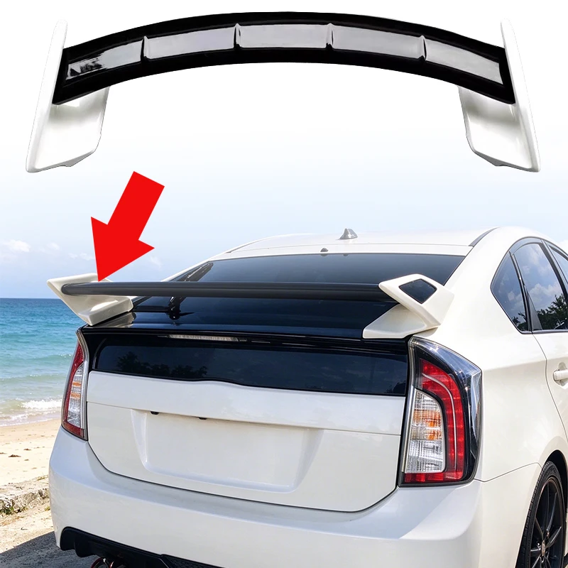 For Toyota Prius ZVW30 2003-2012 Rear Trunk Spoiler ABS Rear Wing Body Kit Car Exterior Tuning Auto Styling Accessories