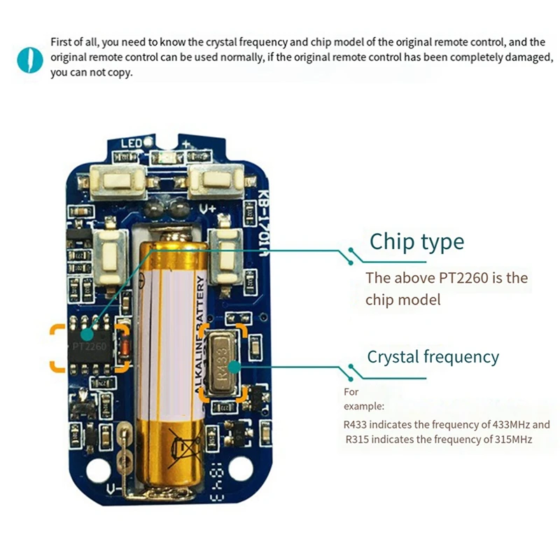 Universal Electric Garage Door Copy Duplicate Copy 4 Keys Car Door Access Copy Wireless Remote Controller, A Easy To Use