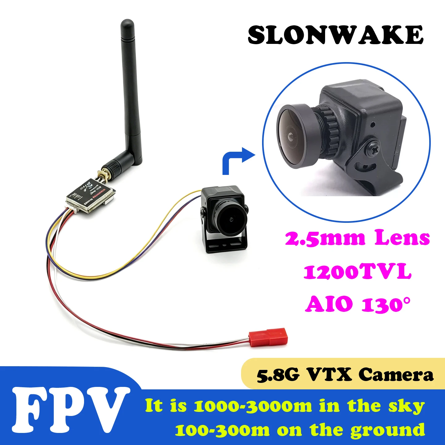 5.8G 48CH Dual Antennas FPV Goggles Monitor Video Glasses Headset HD 5.8G 600mW transmitter fpv camera 1200TVL for RC FPV Drone