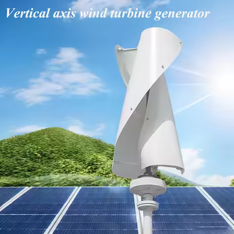 10000W Vertical Wind Turbine Generator Low Noise Permanent Magnet 48V 96V 220V for Off-Grid Household Energy System