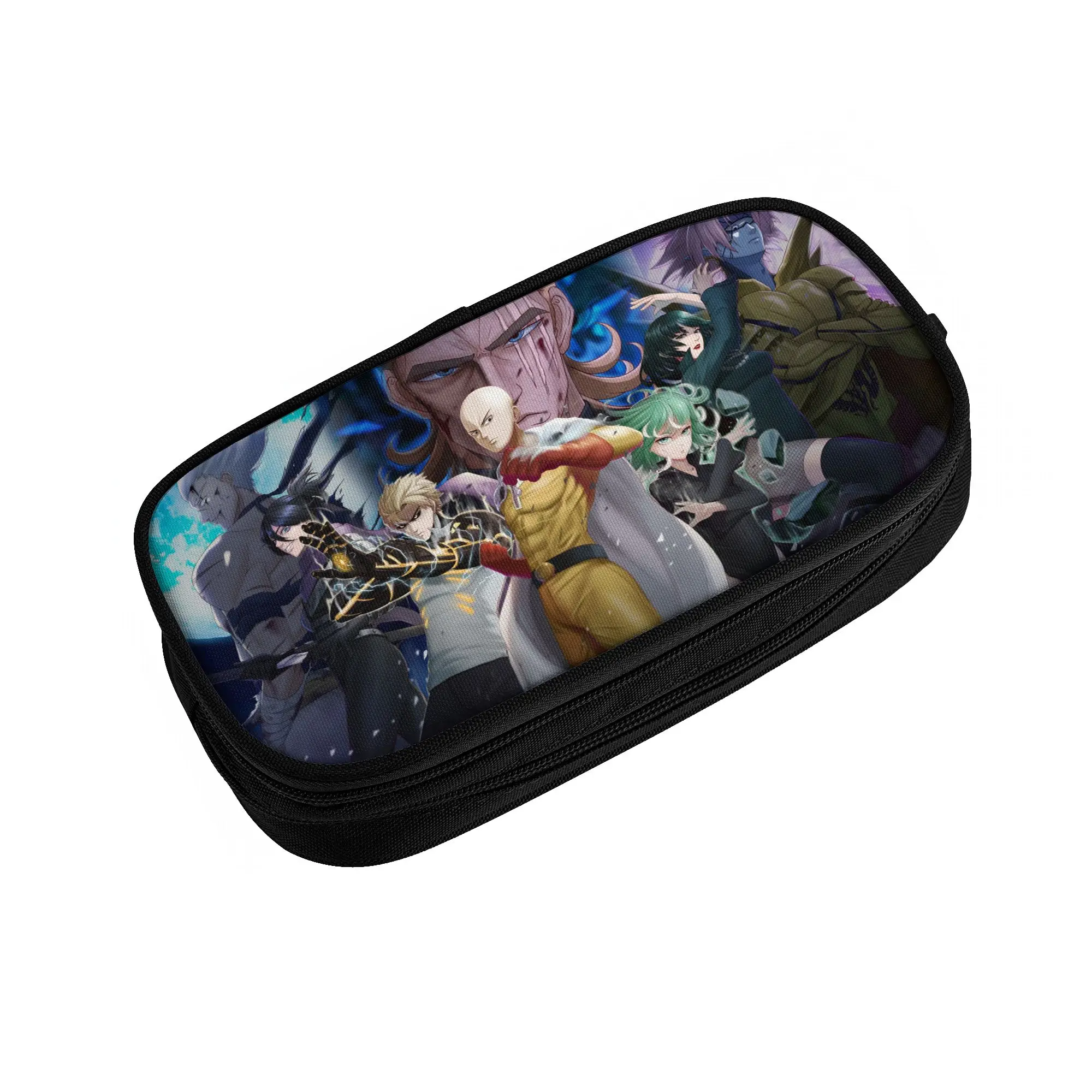 One-Punchs-Man Anime Pencil Case Lovely  Bags Student Big Capacity School Supplies Cosmetic Pencil Pouch