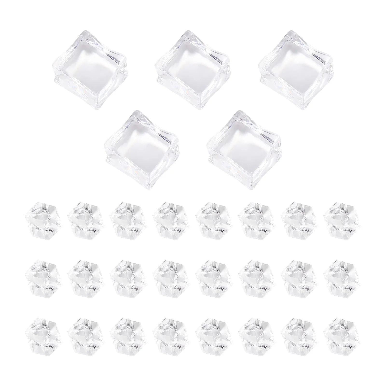 

1 set Simulation Ice Cubes Clear Acrylic Photo Props Fake Faux Ice Crushed Rocks Home Party Vase Fillers Jewellery Display