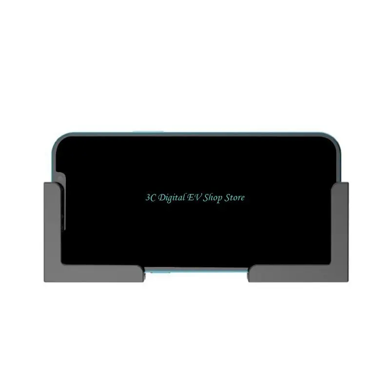 E74D Convenient Wall Mount Tablet Phone Stand Wall Holder for Tablets, Phones, and Remote Controls
