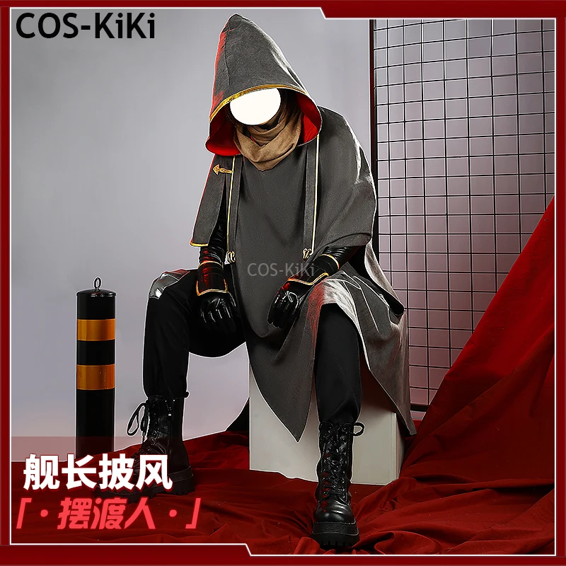 COS-KiKi Honkai Impact 3rd Captain Ferryman Game Suit Cool Handsome Uniform Cosplay Costume Halloween Party Role Play Outfit