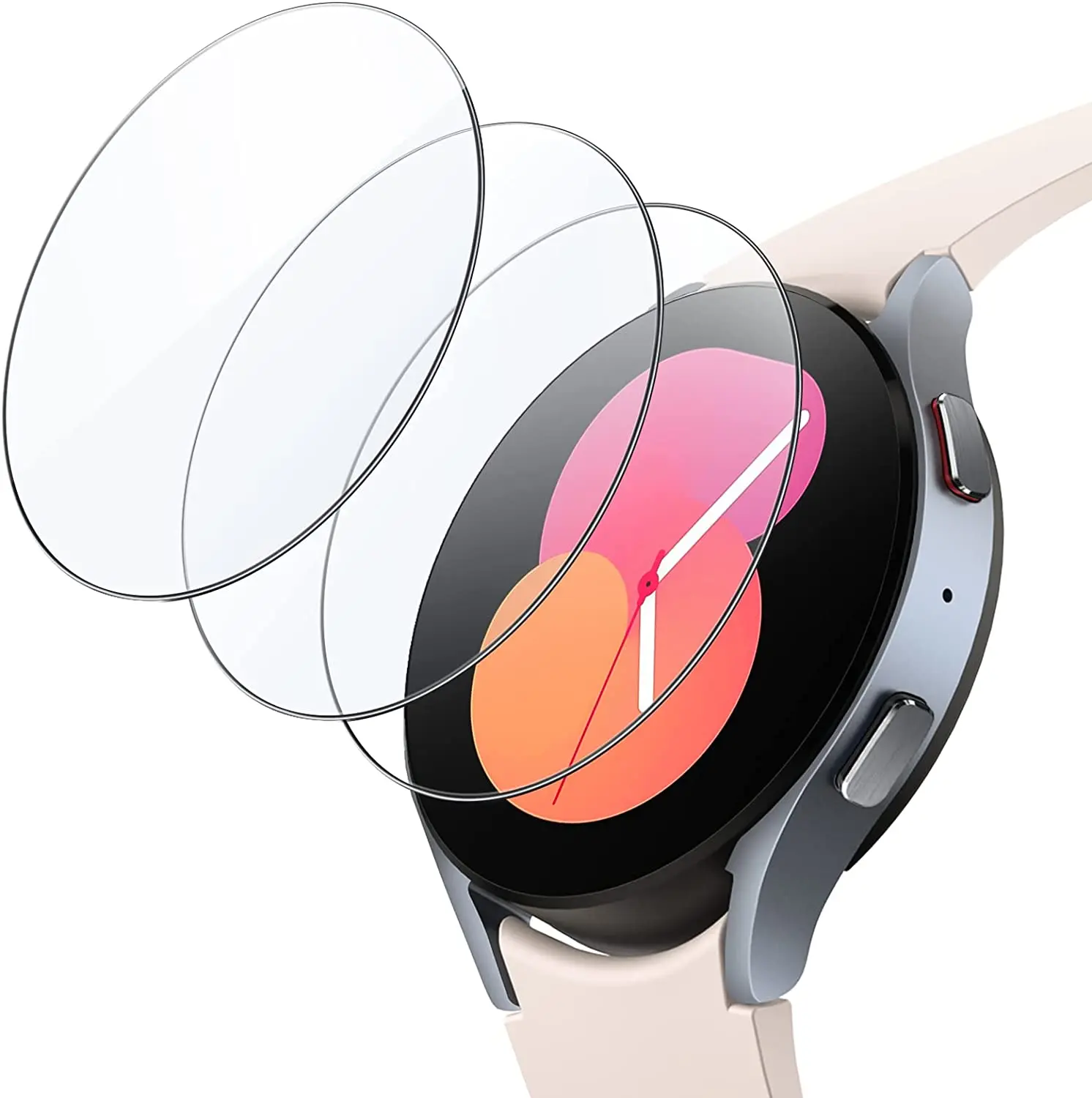 Закаленное стекло для Samsung Galaxy Watch 4 5 40/44 мм, Классическая пленка 42/46 мм для часов 3 41/45 мм, пленка с защитой от царапин, защитные пленки для экрана