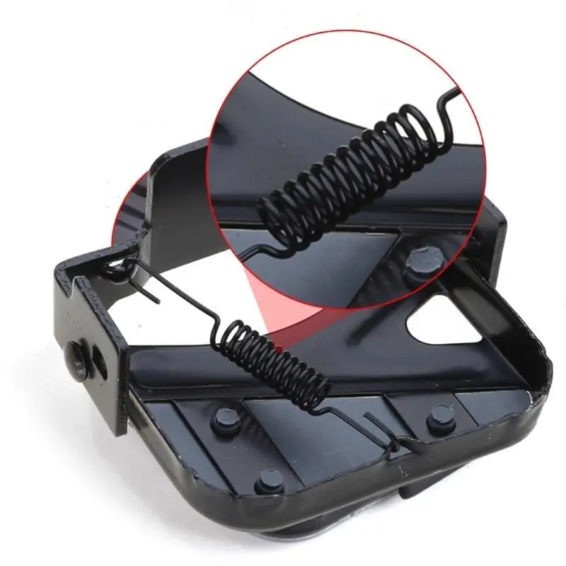 

652F Bike Rear Pedals Folding Bike Footrests Steel Foot Plate Easy to Install