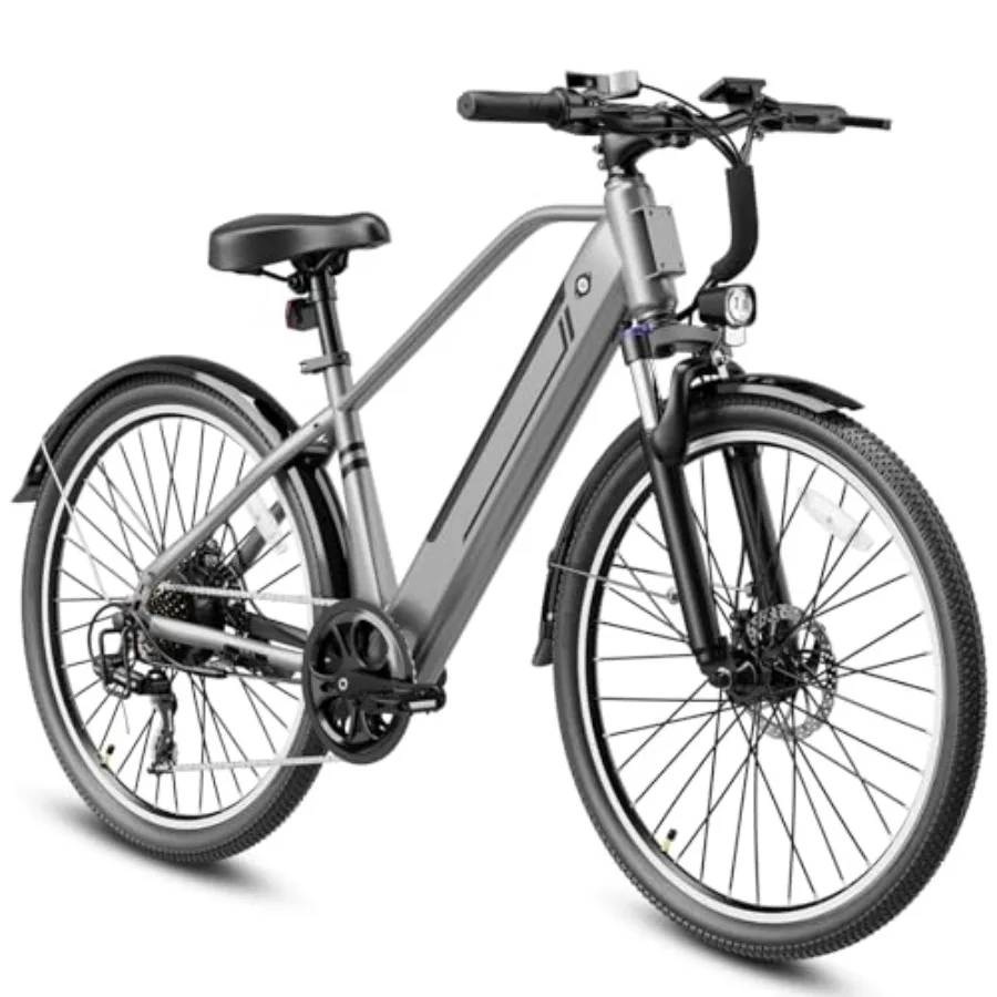 

Commuter electric bike for adults aluminum alloy frame black 1200W motor with 528WH removable battery UL2849 certified 28MPH to