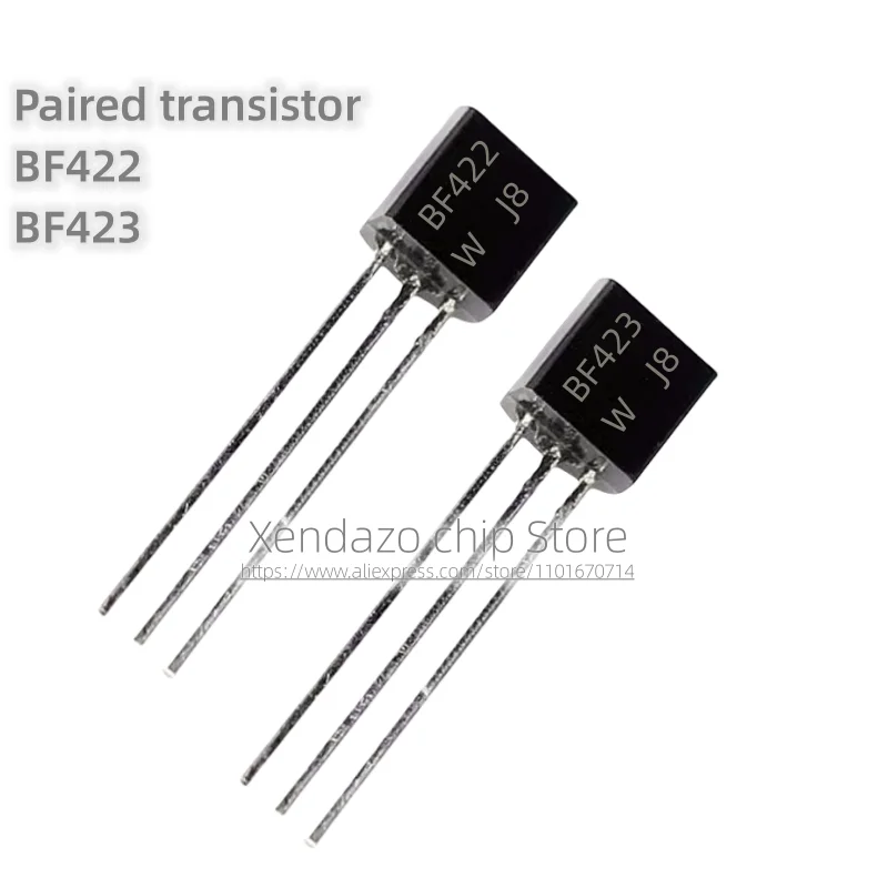 10pcs/lot BF422 BF423 TO-92 package Original genuine Paired transistor Visual tube