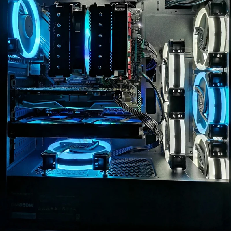 Desktop Magnetic Screw Fixed Fan Nut Fixing Chassis Fan DIY MOD Cooling  25mm Fan, 4Pcs/lot