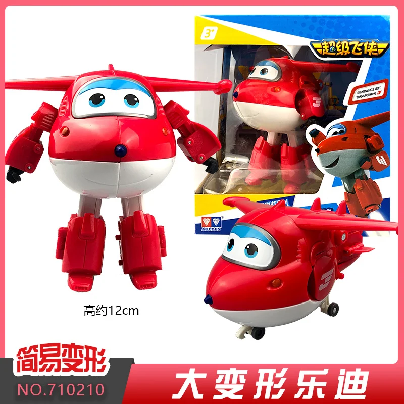 New Hot Super Wings Large Transformation Anime Transformation Flat Robot Action Character Transformation Toy Gift for Children