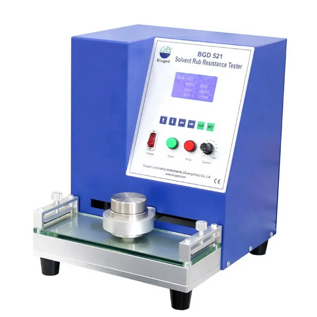 BGD 521 Solvent Rub Resistance Tester With ASTM D4752 Standard