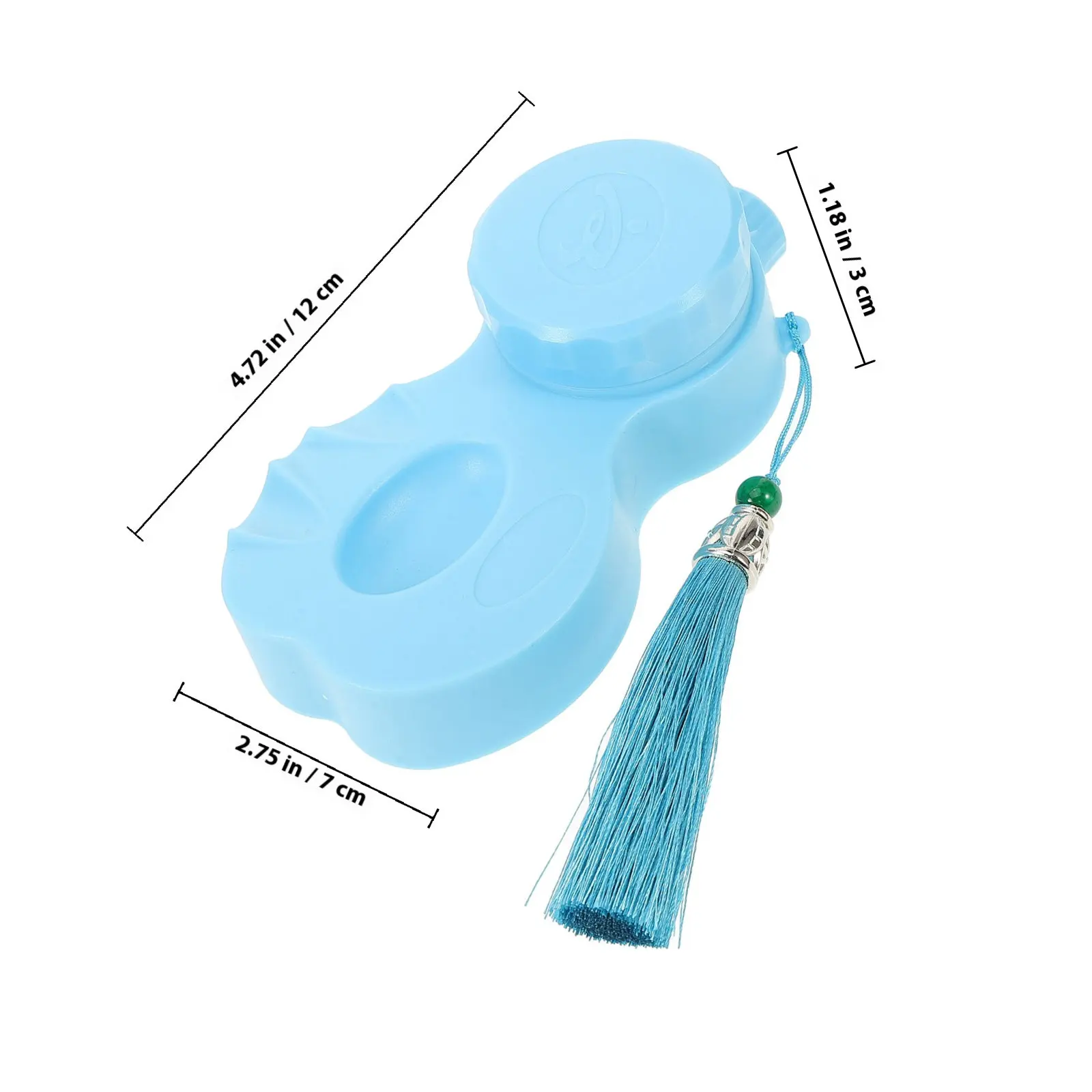 Portable Inkstone Calligraphy Set Sky-blue Travel Watercolor Palette Waterproof Painting Stationery Student Friendly Smooth Edge