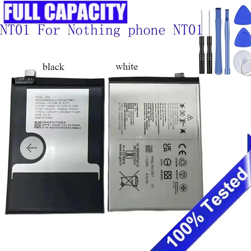 

Новый аккумулятор 4500 мАч NT01 для телефона Nothing NT01 Ничего телефона 1 один Аккумуляторы