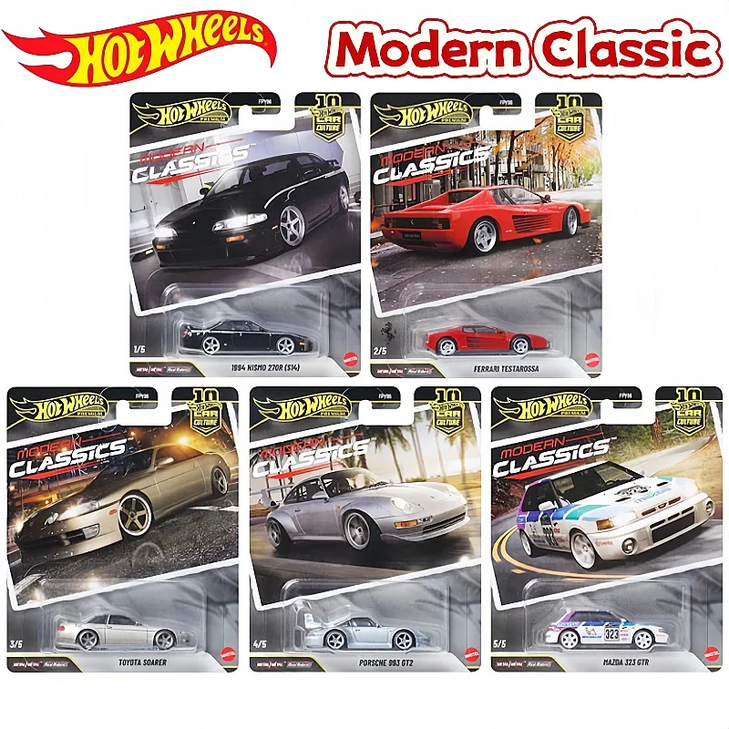 

Hot Wheels Premium 1994 Nismo 270r S14 Car Culture Modern Classics Ferrari Porsche 993 Toyota Alloy Diecast Car Model Collectors