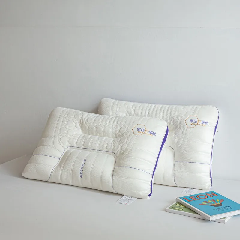Zero Pressure Cervical Protection Memory Foam Pillow Adult Orthopedic Neck Support Sleeping Pillow Core Rectangle Wave Design