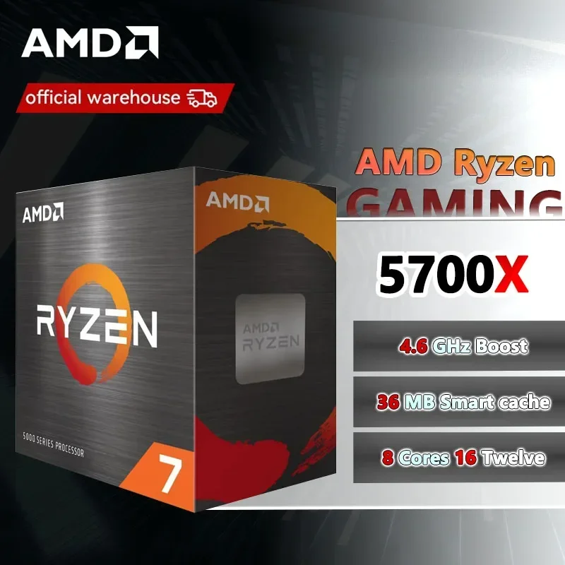 AMD R7 5700X Ryzen 7 5700X New Box without fan