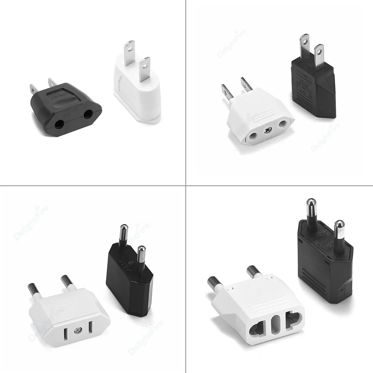 US Plug Adapter Euro Europea To American China Travel Power Adapter EU To US Converter Adapter Plug Type A Electrical Socket