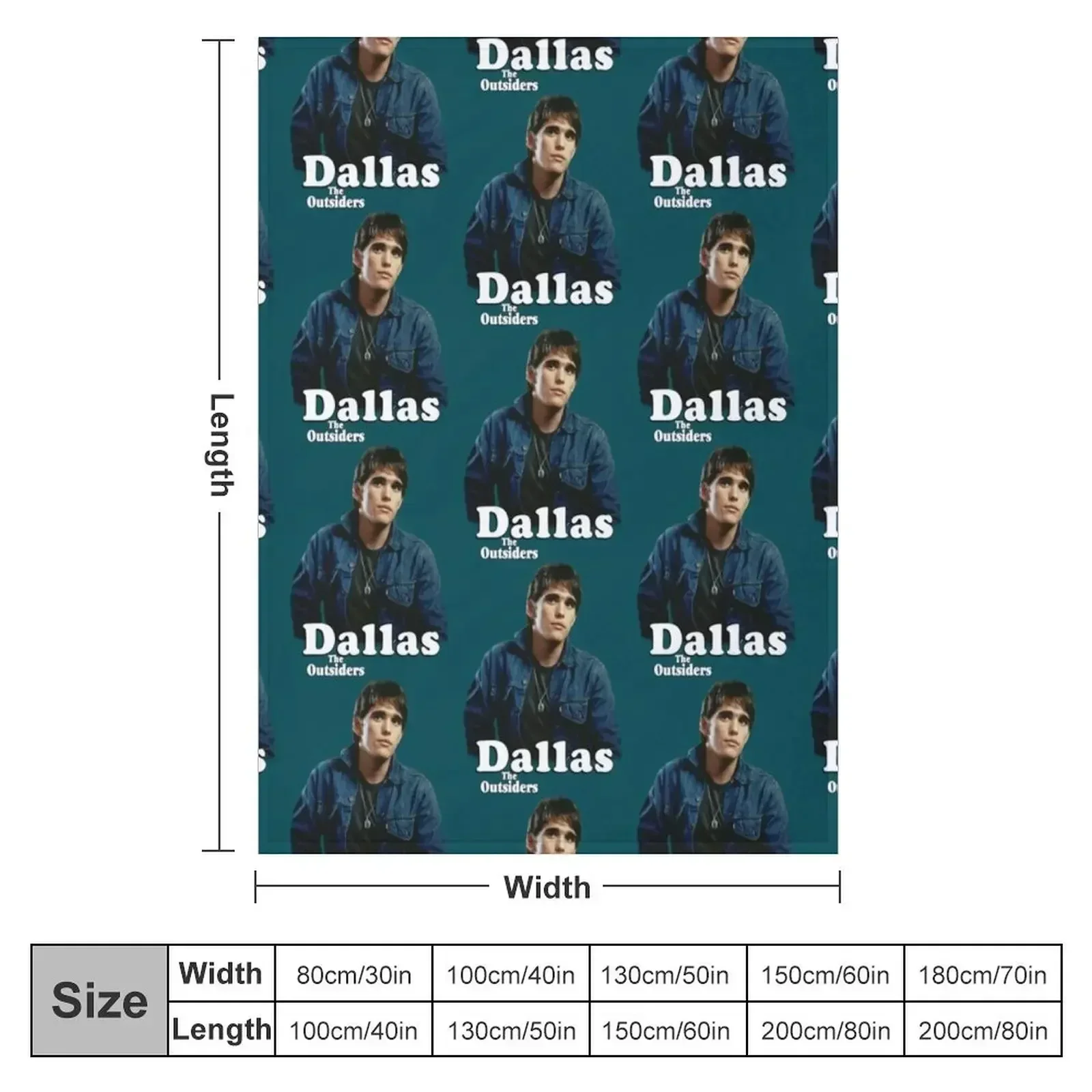 Dallas Winston (The Outsiders) Throw Blanket anime Thins Blankets For Baby Large Blankets