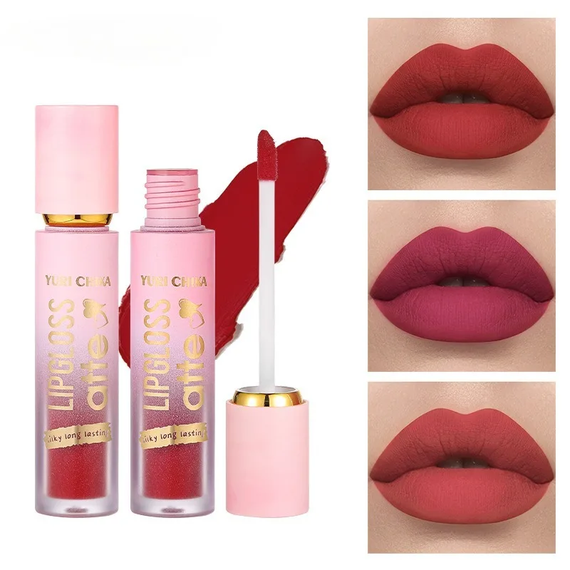 4.5Ml Matte Afwerking Lip Glazuur Mistoppervlak Waterdicht Geen Dip In Een Beker Vocht Lip Make-Up Voor Vrouwen