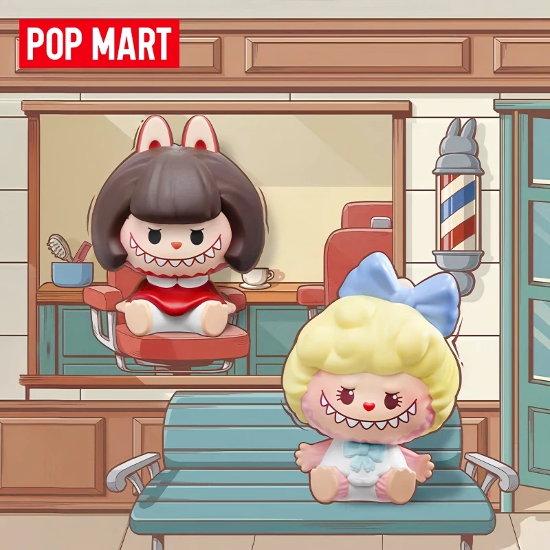 Hot Selling Genuine Popmart Labubu The Monsters Retro Hair Salon Series Cute Blind Box Desktop Ornaments Collection Gift Toys view 4