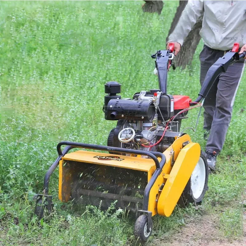 

【Hot】KATHER Self-Propelled Agricultural Machines Garden Farm Orchard Weeder Rotary Tilling Soil Grass Ground Ditching Can Hoe Ro