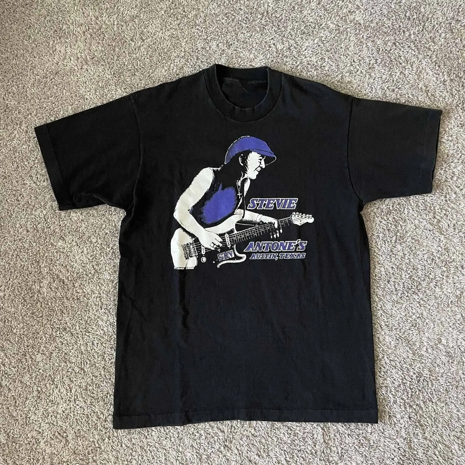 

Stevie Ray Vaughan Shirt Antone's Texas Shirt Black Unisex S-5XL PP621