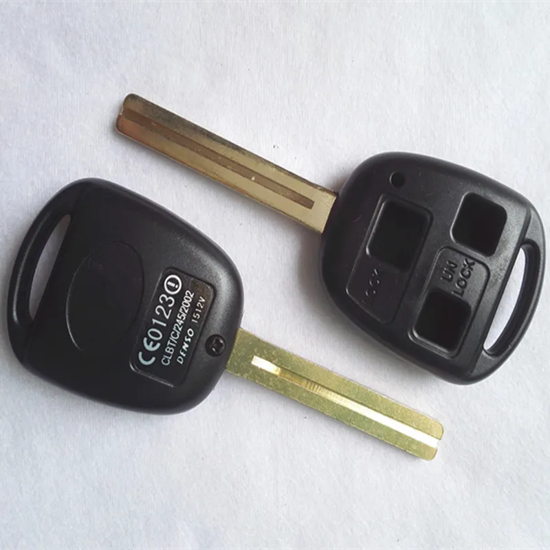 

5PCS Replacement Remote Key Fob Shell Case 2/3 Button for Lexus IS200 GS300 LS400 RX300 Remote Case TOY40 Long Blade