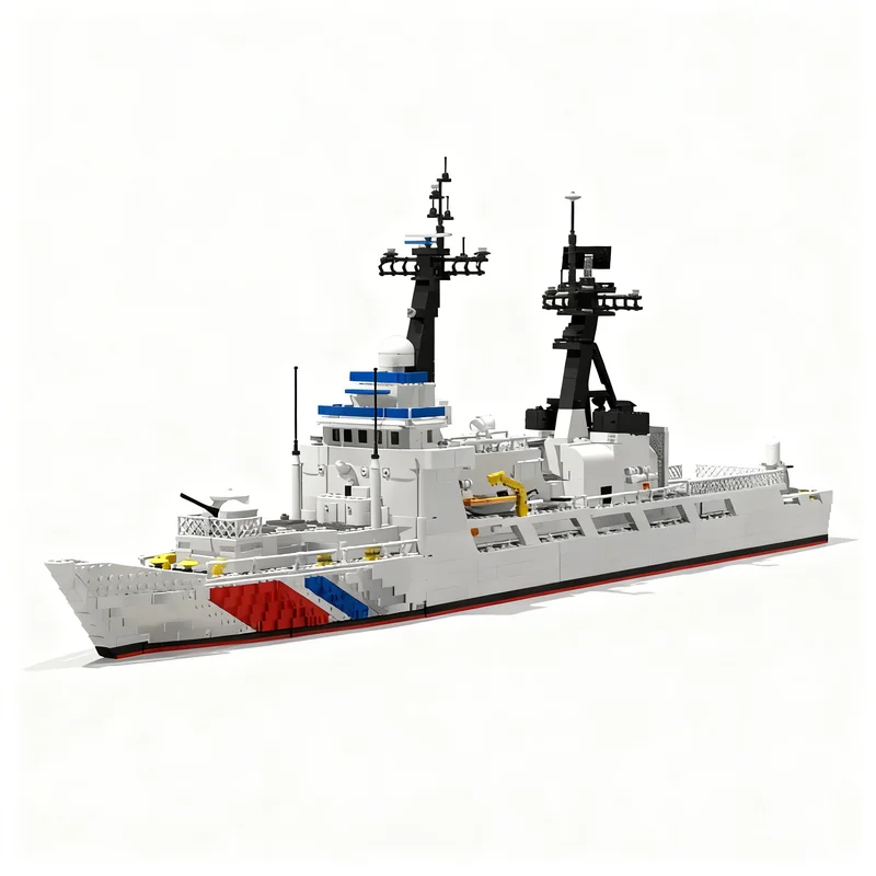 3477pcs MOC Coast Guard WHEC 378 High Endurance Cutter City Coast Guard Model Building Blocks Architecture Christmas Gift Toys