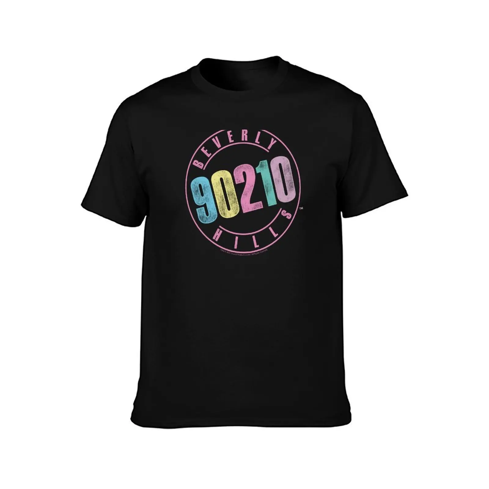 Beverly Hills, 90210 Vintage Pastel Retro Logo T-Shirt Holiday All Match T-Shirt