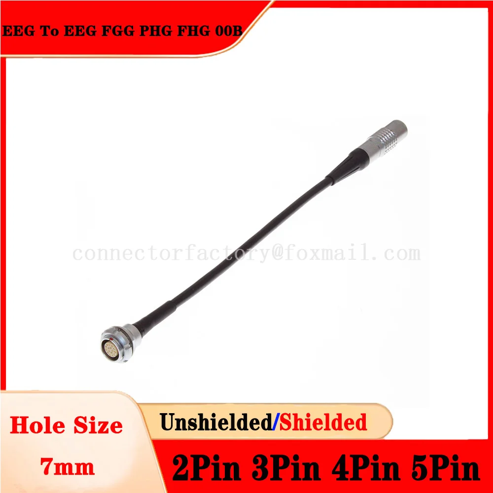 EEG 00B External Nut Fixing Socket Soldering Cable 2 3 4 5 Pin EEG To EEG Fixed PHG Mobile Female And FGG FHG Male Plug