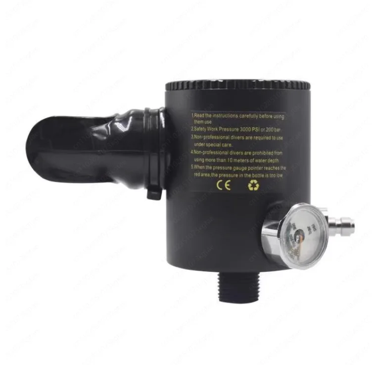 Mini oxygen bottle diving teaching underwater breathing apparatus swimming, breathing oxygen tank, breathing valve head