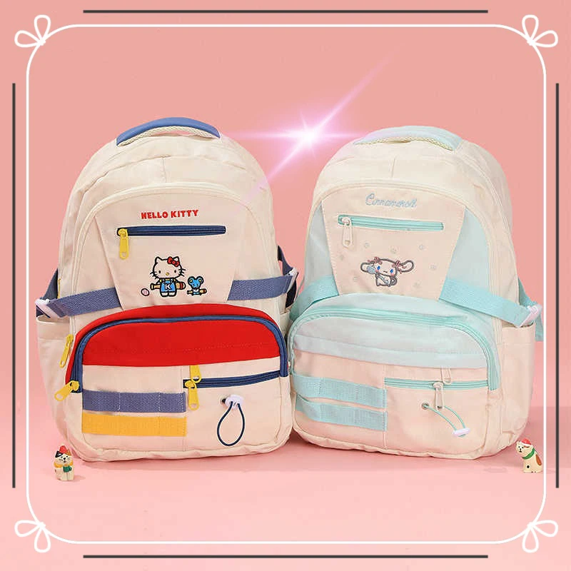 

Cartoon Kawaii Sanrioed My Melody Hellokitty Cinnamoroll Backpack Handbag Cute Women's New Shoulder Bag
