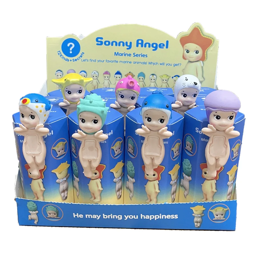 

Оригинальные куклы Sonny Angel Blind Box, серия Hippers, аниме-фигурки, разные стили, фанаты овощей, Рождественский подарок для детей