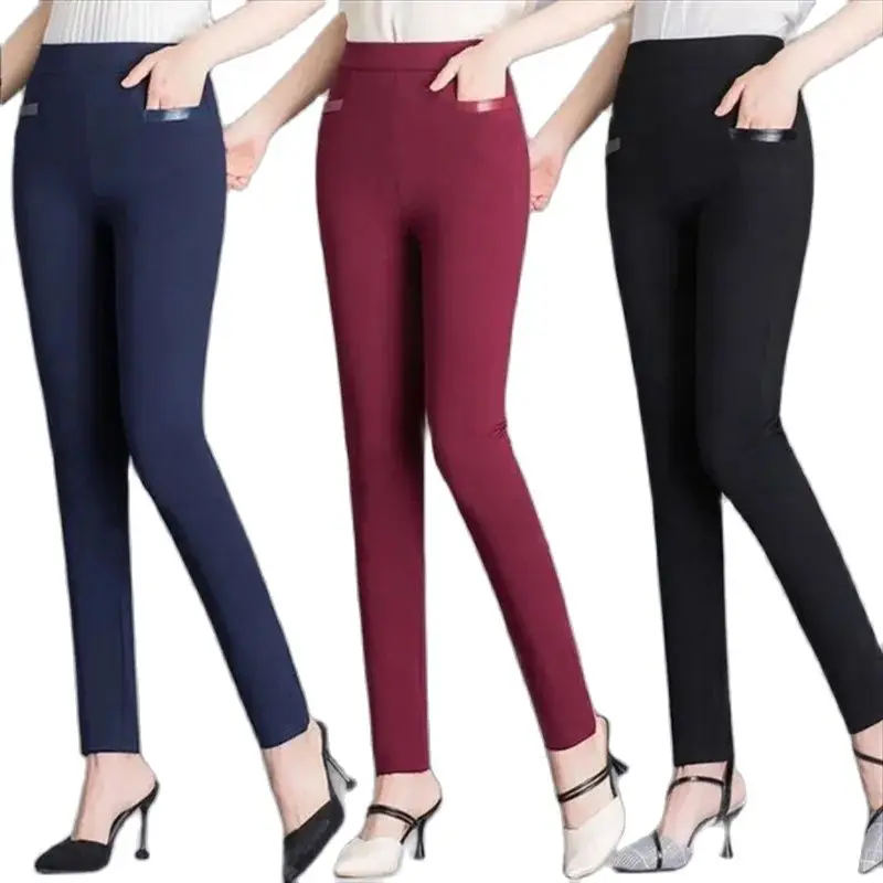 

Casual Pants Women Wear Summer 2024 Pants Women's High Waist And Small Feet Pants Slim Leggings Pencil Pants Workers
