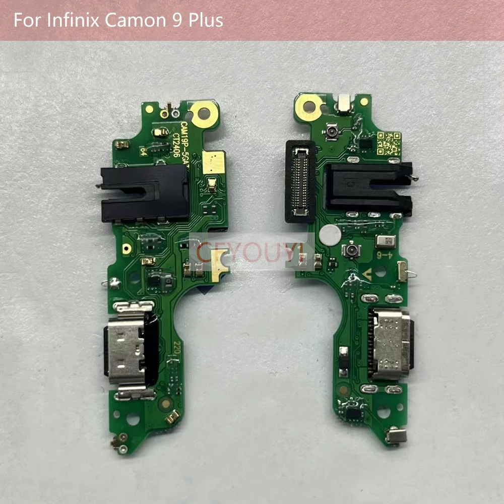 For Infinix Itel P40 / Comon9 9 neo Plus / pop 5 Pro / Spark 20c / X6821 Dock Connection Charging Port Board Replacement Part
