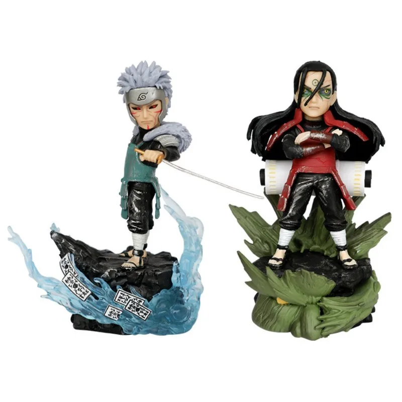 Anime Peripheral NARUTO  Senju Hashirama Senju Tobirama Might Guy G5 Figurine PVC Action Figure Collectible Model Toy Boxed