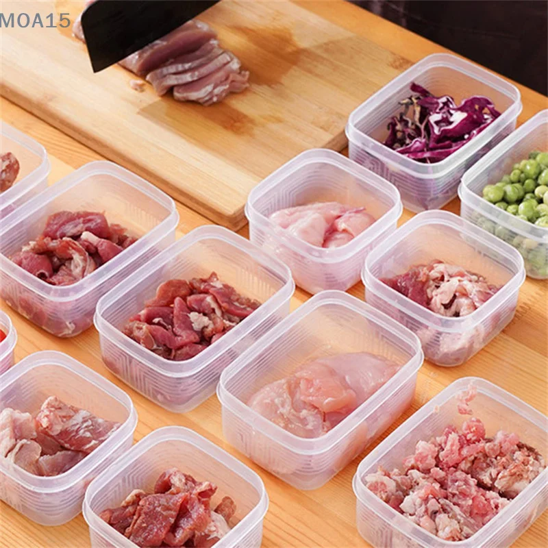 Refrigerator Frozen Meat Box Divided Frozen Box Sealed Box Crisper Box Onion Ginger Garlic Rice Box Prepared Food Box