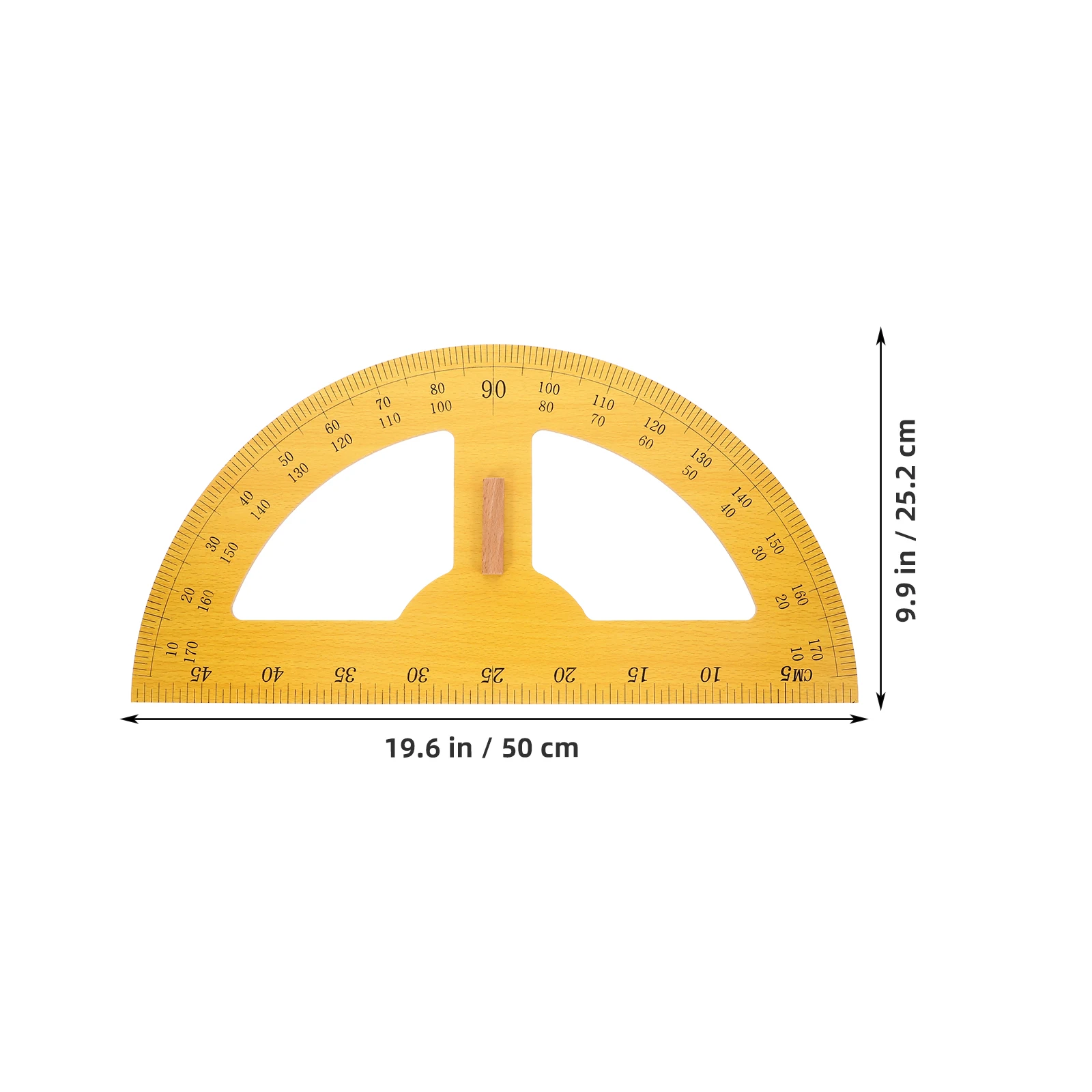 Protractor Meter Drawing Angle Measurer Handheld Measuring Tool Engineer Geometric Blackboard Measurement
